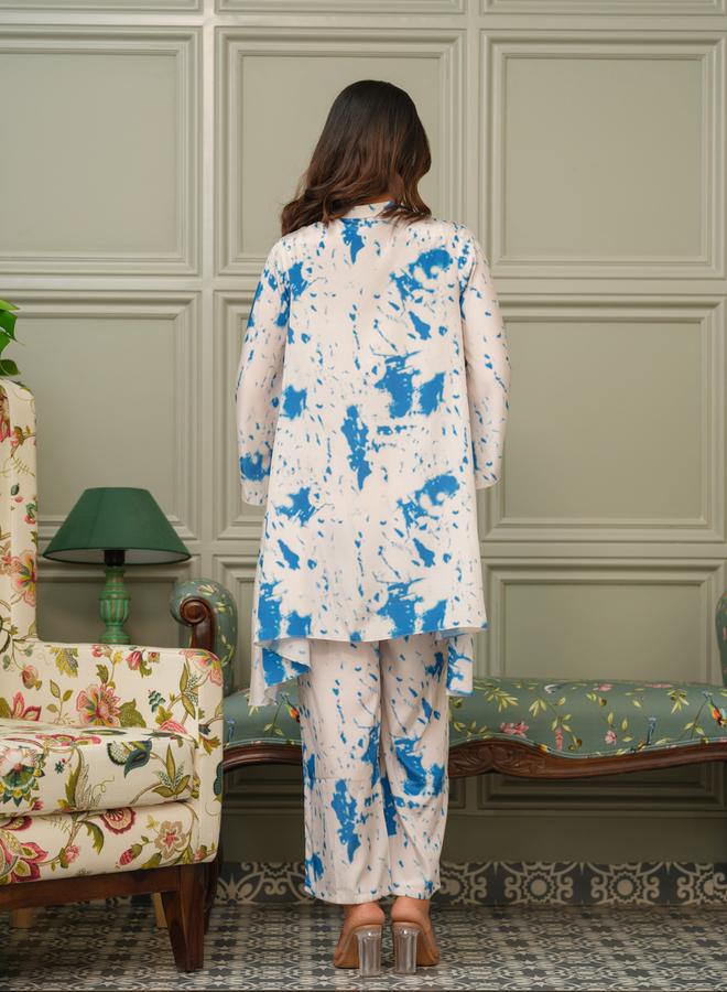 DW Women Tie-Dye Print Tunic and Trousers Co-Ords - Image 4